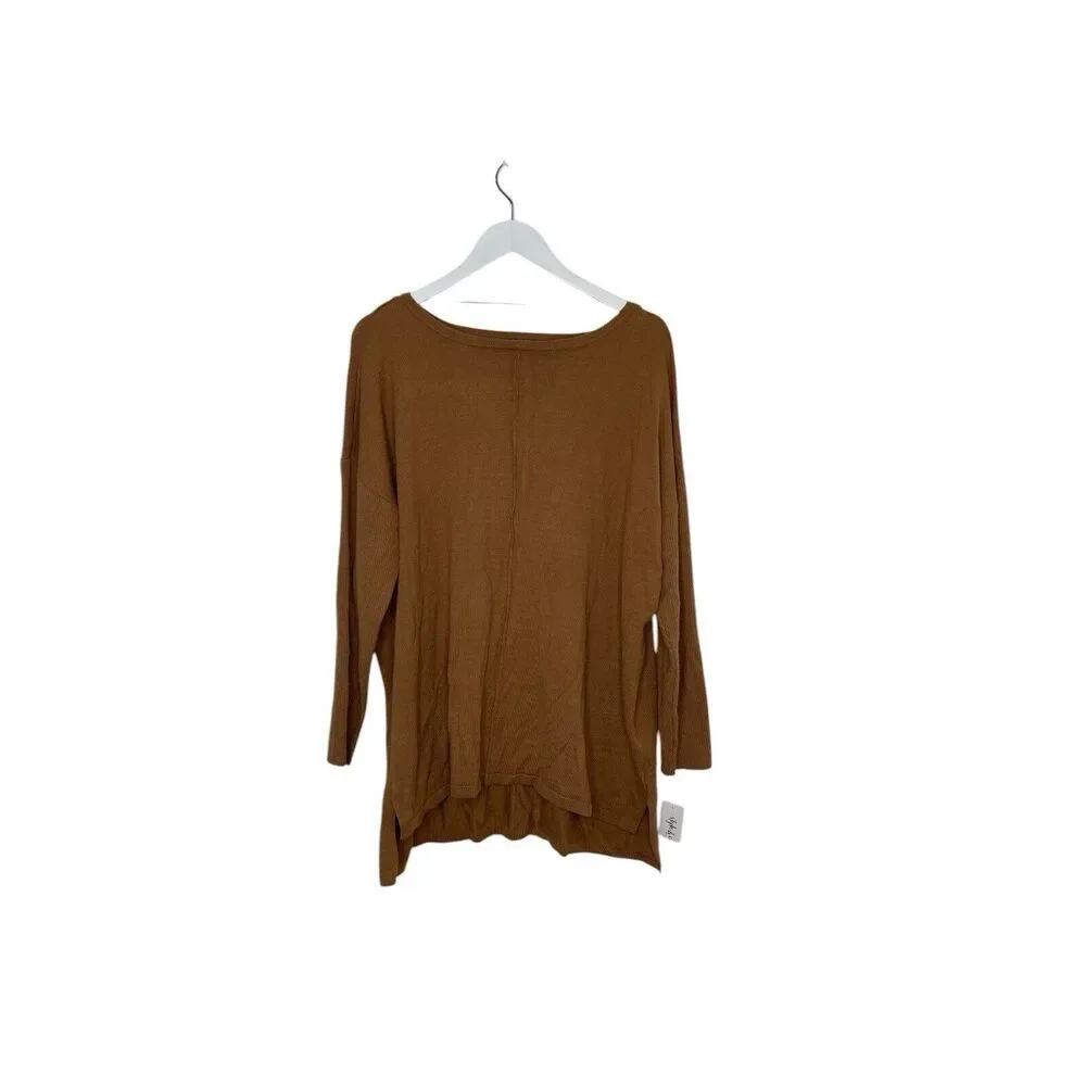 Style & Co Carmel Kiss Tunic Long Sleeve‎ Sweater Plus Size 1X NWT